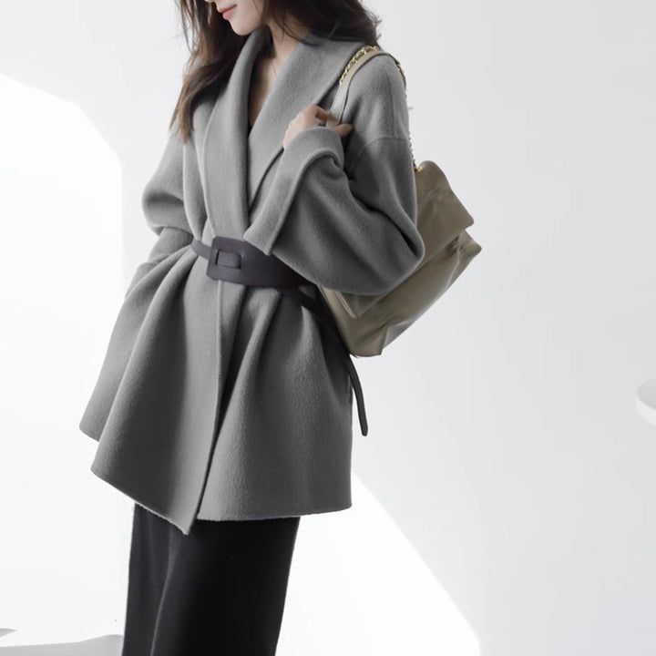 Damen Schicke und elegante Wickeljacke Drune