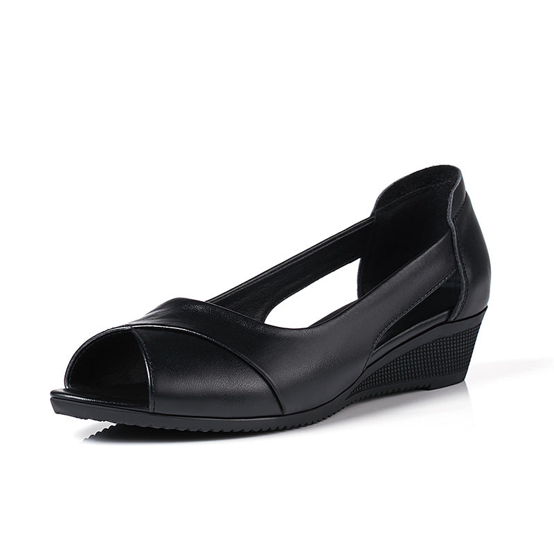 Damen Wedgesandaletten mit elegantem Cut-Out-Design und komfortabler Sohle Drune