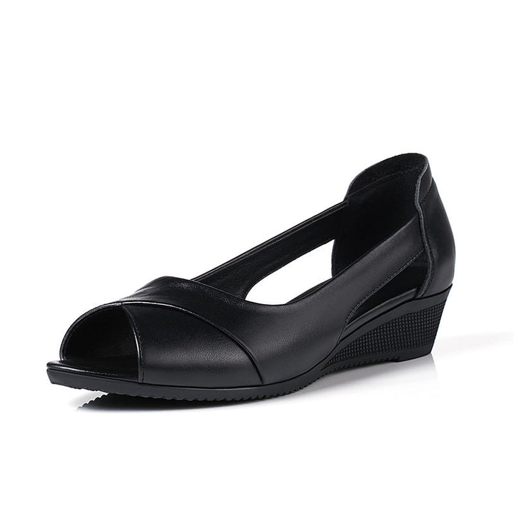 Damen Wedgesandaletten mit elegantem Cut-Out-Design und komfortabler Sohle Drune