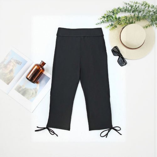 Damen Praktische Kapri-Hosen mit Schnürdetails Drune