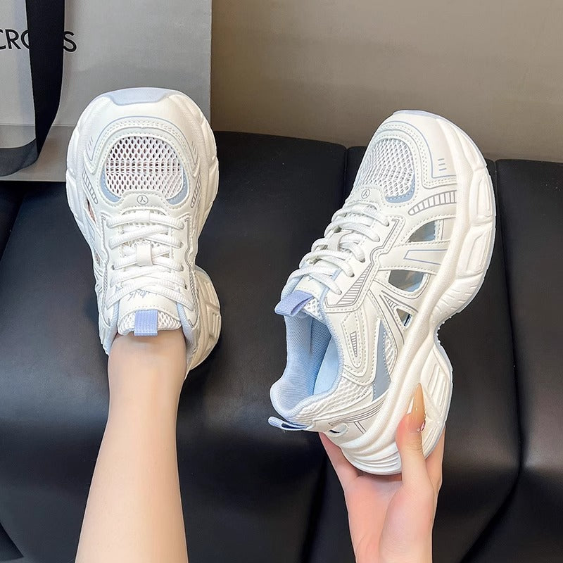 Damen Sportliche Mesh-Sneaker mit atmungsaktiver Struktur und dämpfender Sohle Drune