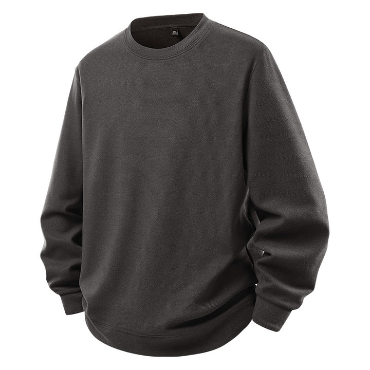 Herren Oversize-Sweatshirt mit Rundhals und gerippten Bündchen Drune