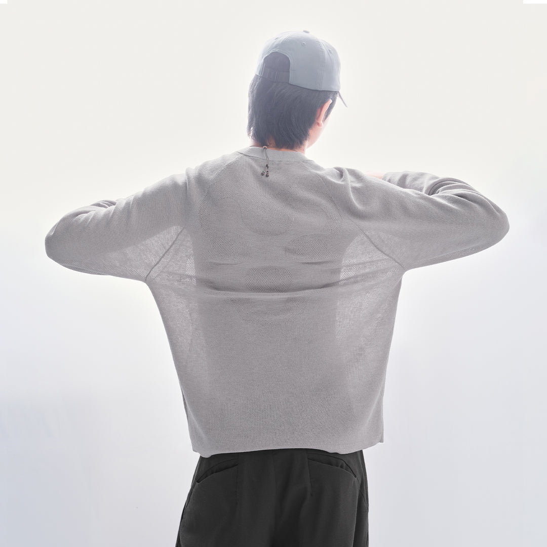 Herren Lockere Strickjacke mit Knöpfen Drune