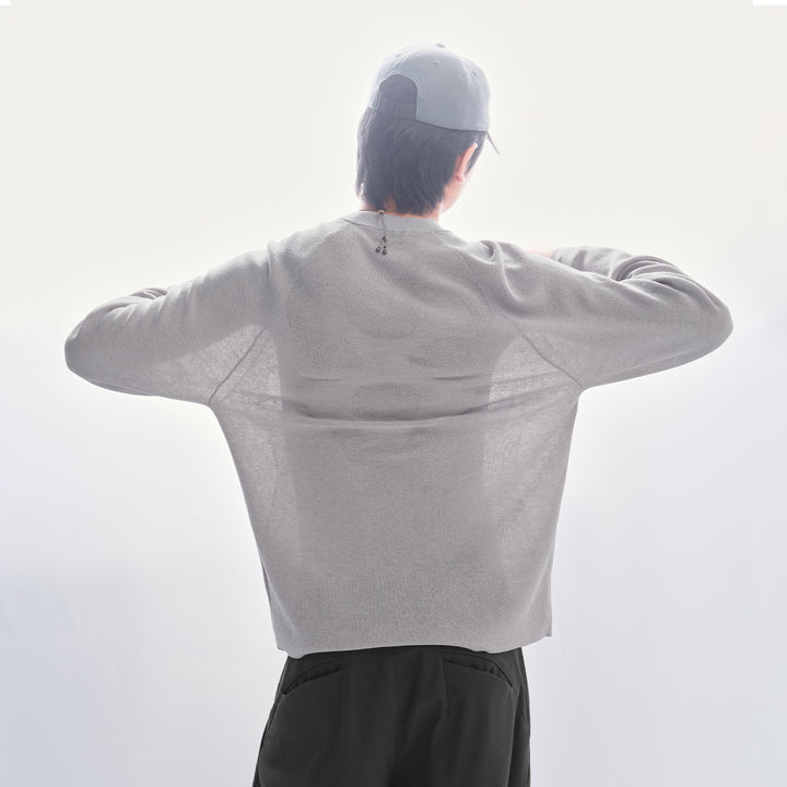 Herren Lockere Strickjacke mit Knöpfen Drune