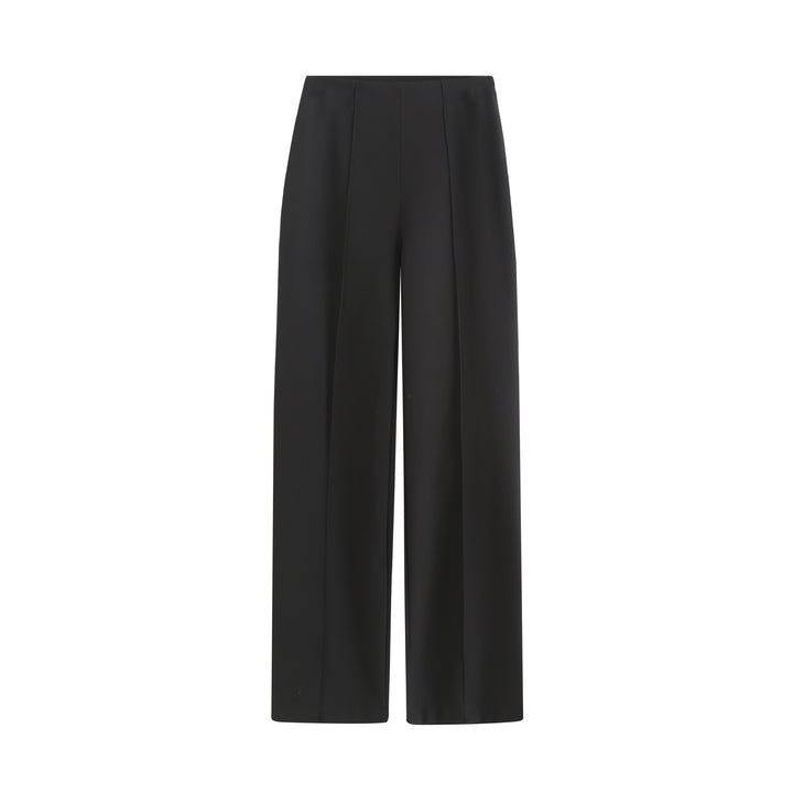 Damen Elegante High‑Waist Palazzo‑Hose mit durchgehender Bügelfalte und Clean‑Finish Drune