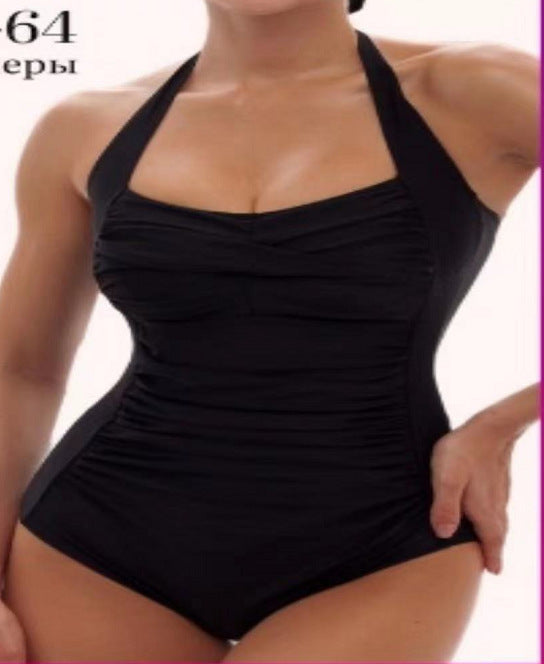 Damen Einteiler-Badeanzug mit eleganter Raffung Drune