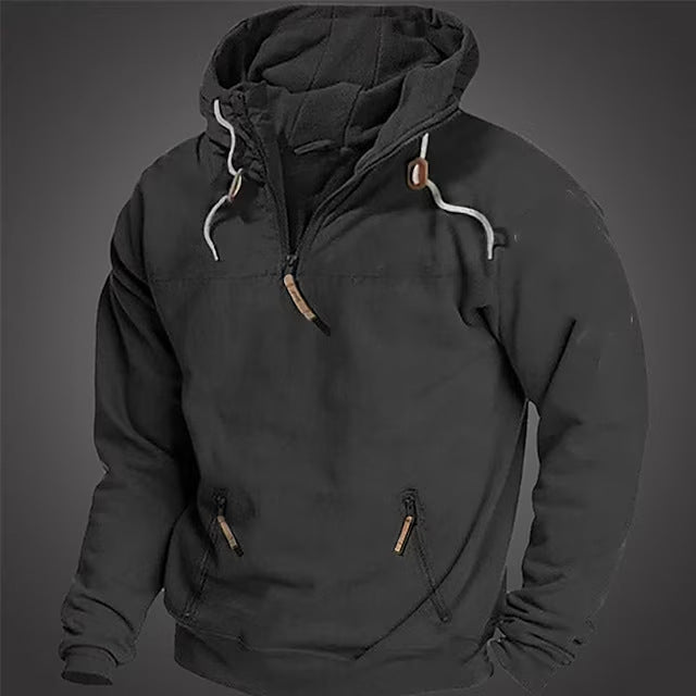 Herren winddichte Kapuzenjacke mit praktischen Taschen und Umweltfreundlichem Material Drune