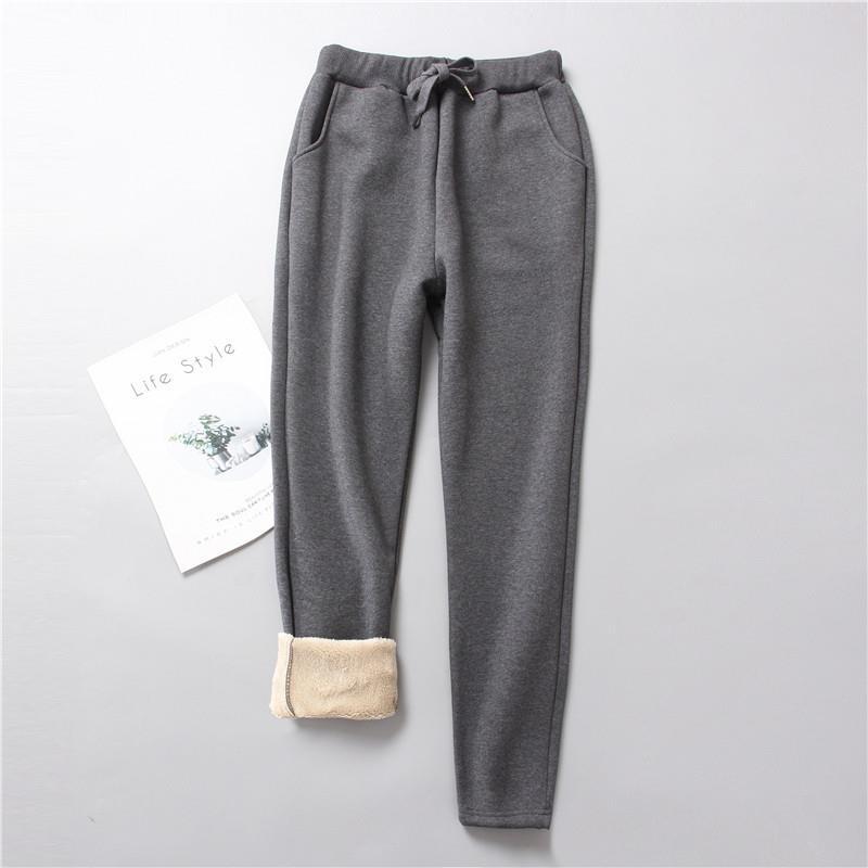 Damen nan gefütterte Therm-Jogginghose mit Kordelzug, seitlichen Eingrifftaschen und schmalem Bein Drune