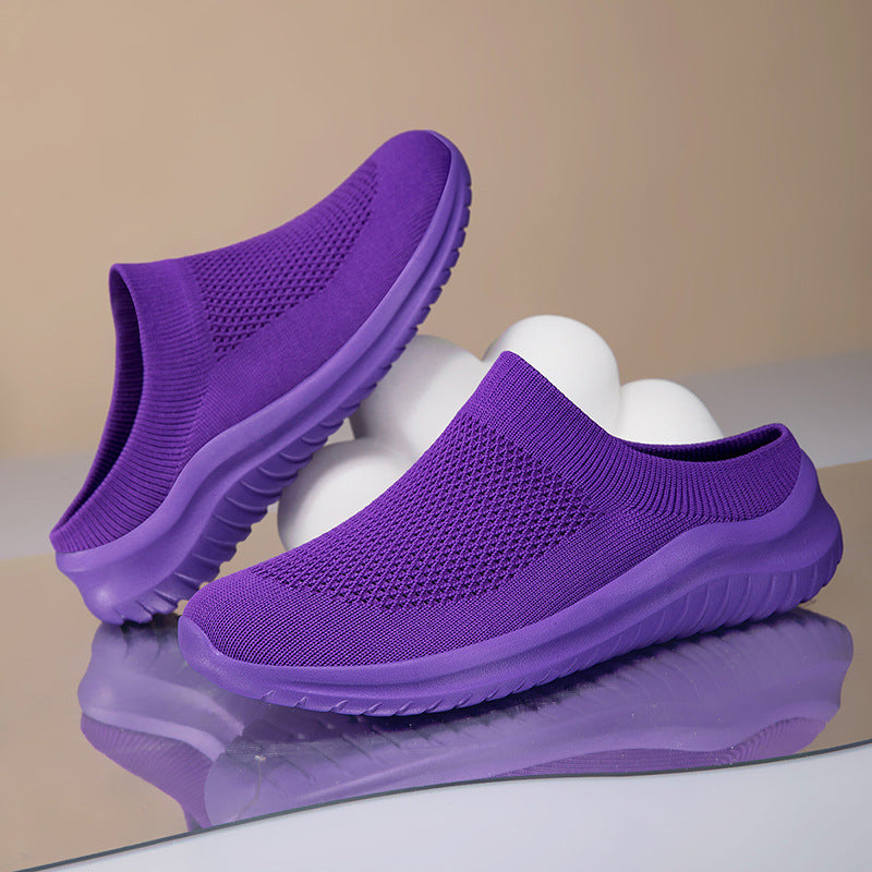 Damen nan Slip-On-Stricktrainer mit sockenhaftem Schaft und ergonomischer Dämpfungssohle Drune