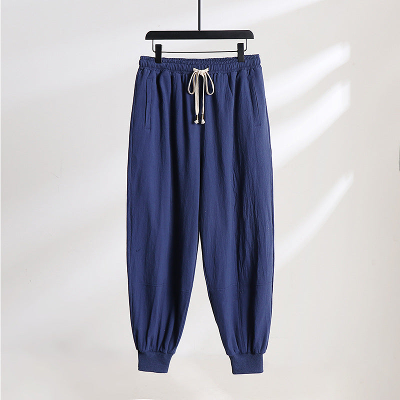 Herren Leichte Baumwoll-Jogginghose mit Kordelzug, Elastischem Bündchen und praktischen Taschen Drune