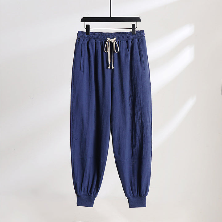 Herren Leichte Baumwoll-Jogginghose mit Kordelzug, Elastischem Bündchen und praktischen Taschen Drune