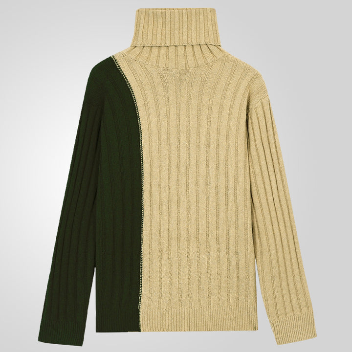 Herren Rollkragenpullover mit strukturiertem Rippdesign Drune
