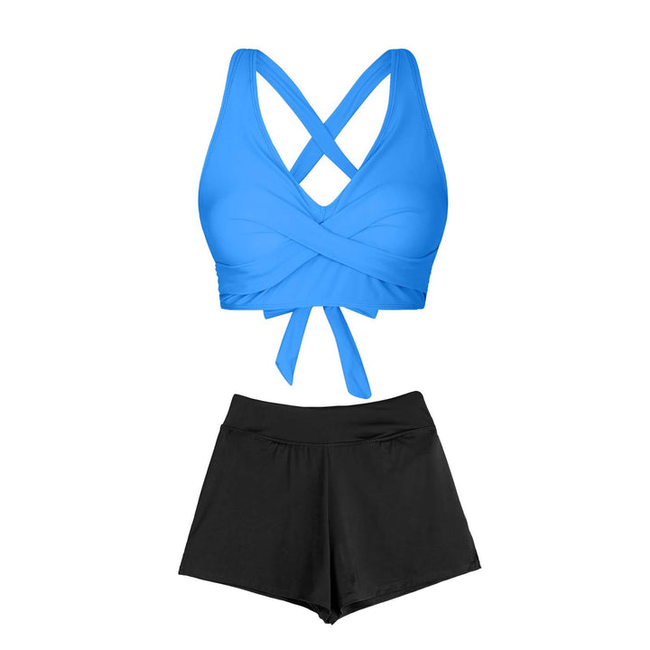 Damen Zweiteiliger Badeanzug mit floralem Design Drune