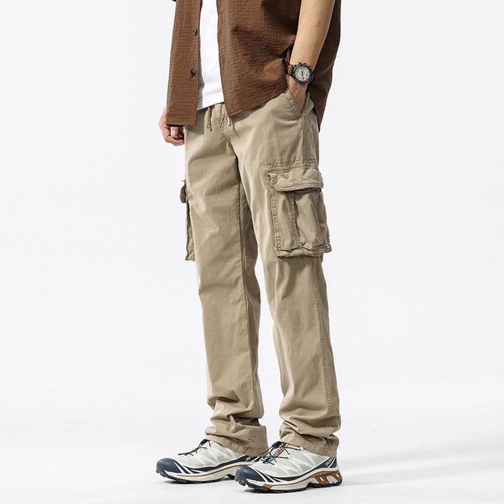 Herren Multifunktionale Cargohose mit elastischem Komfortbund, Tunnelzug und Organizer‑Taschen Drune