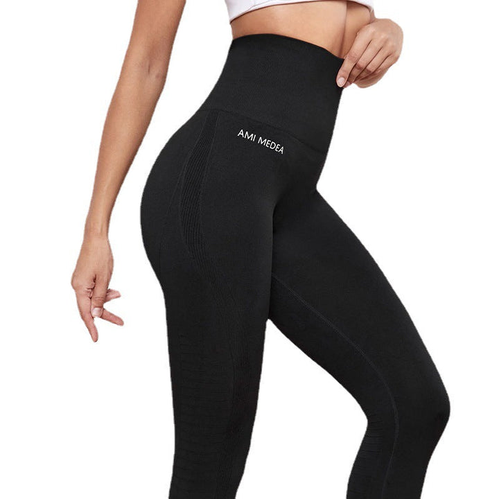 Damen Kompressions-Leggings mit hohem Bund und innovativer Struktur Drune