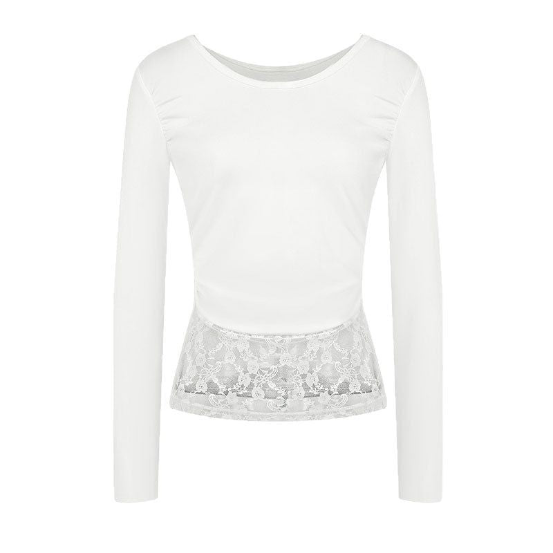 Damen elegantes Oberteil mit raffinierten Rüschendetails Drune