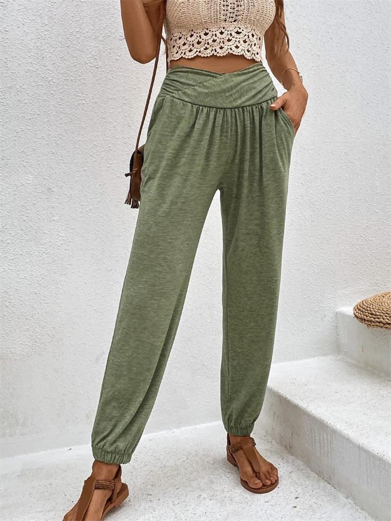 Damen Bequeme Freizeithose mit weit geschnittenem Bund und seitlichen Taschen Drune