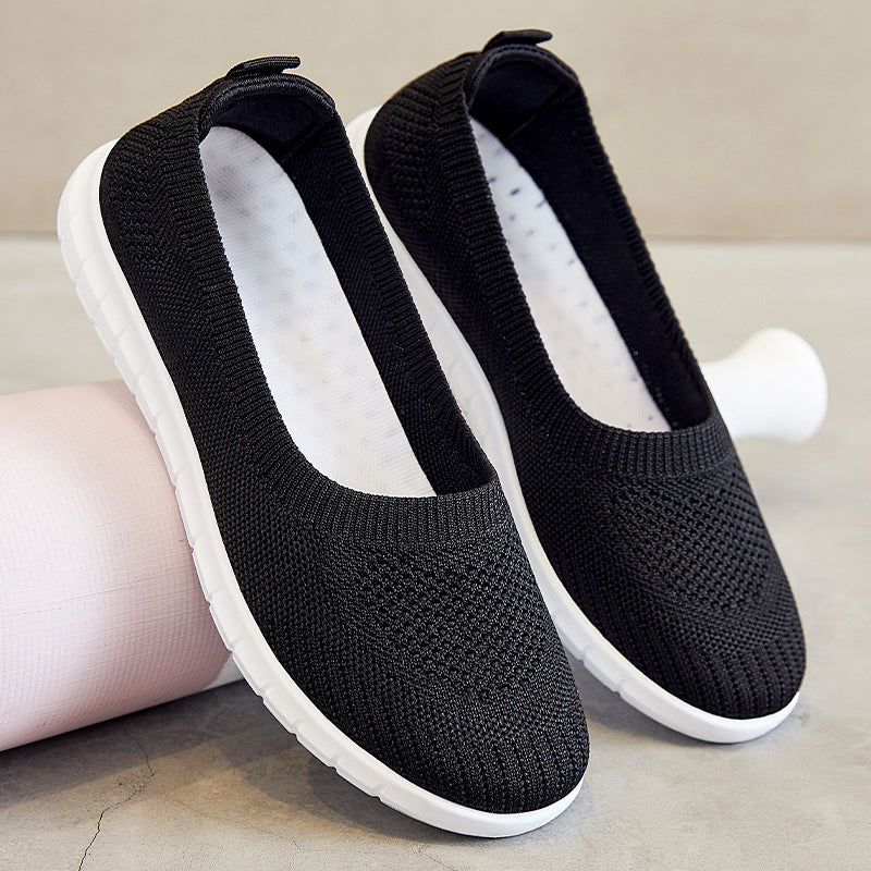Damen Bequeme Slip-On Sneakers aus atmungsaktivem Material Drune