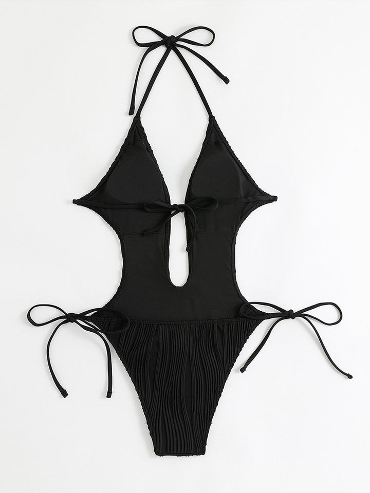 Damen Cut-Out Hochsitz Monokini Drune