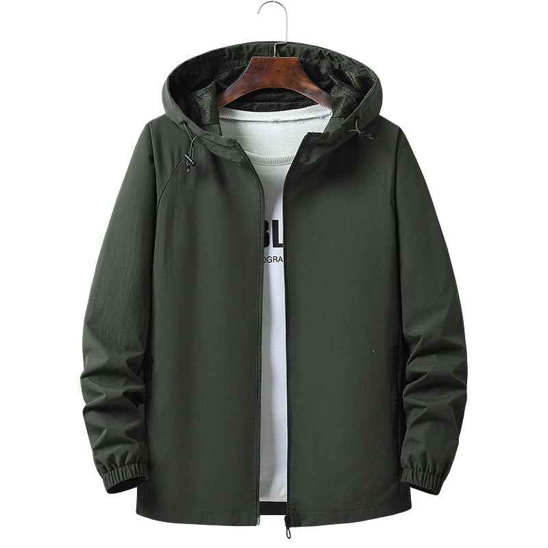 Herren Leichte Outdoorjacke mit Kapuze Drune