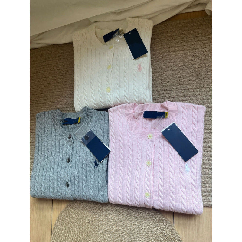 Damen Klassischer Strickcardigan Drune