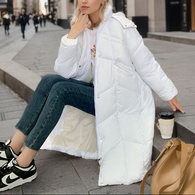 Drune | Damen Isolierte Lange Pufferjacke Relaxed Fit