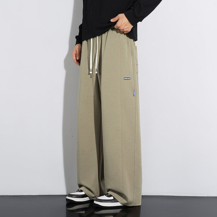 Herren Weite Relaxed-Freizeithose mit Tunnelzug & markanten Teilungsnähten Drune