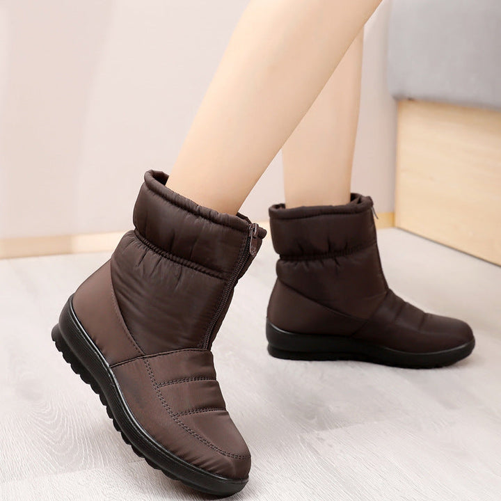 Drune | Wasserdichte Flache Winter Schnee-Stiefeletten für Damen - Perfekt für Outdoor-Aktivitäten