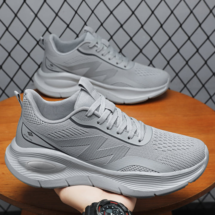 Damen nan Performance-Slip-On Running-Sneaker mit nahtlosem Mesh-Obermaterial, stoßdämpfender Waben-Plateausohle und verstärkter Fersenstütze Drune