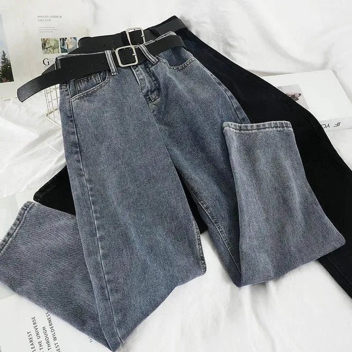 Drune | Women high-waisted jeans straight