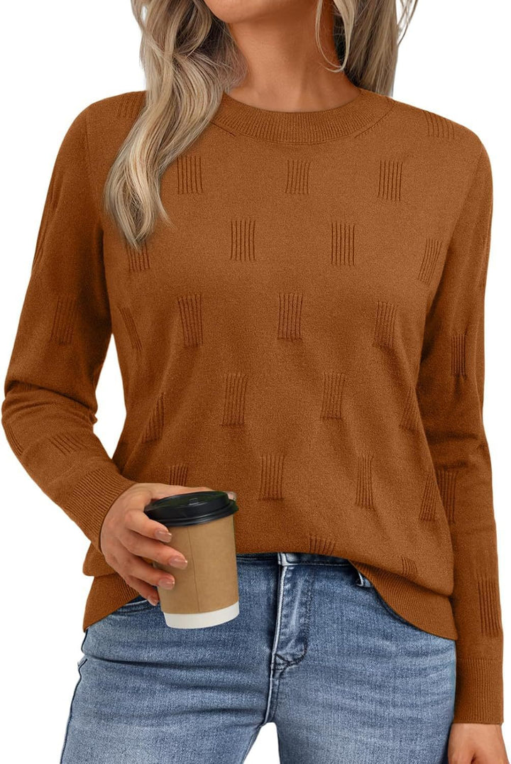 Damen Modischer Strickpullover mit Strukturmuster Drune