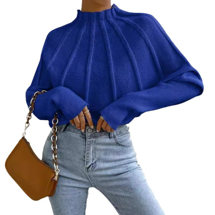 Damen Strickpullover mit hochgeschlossenem Kragen Drune