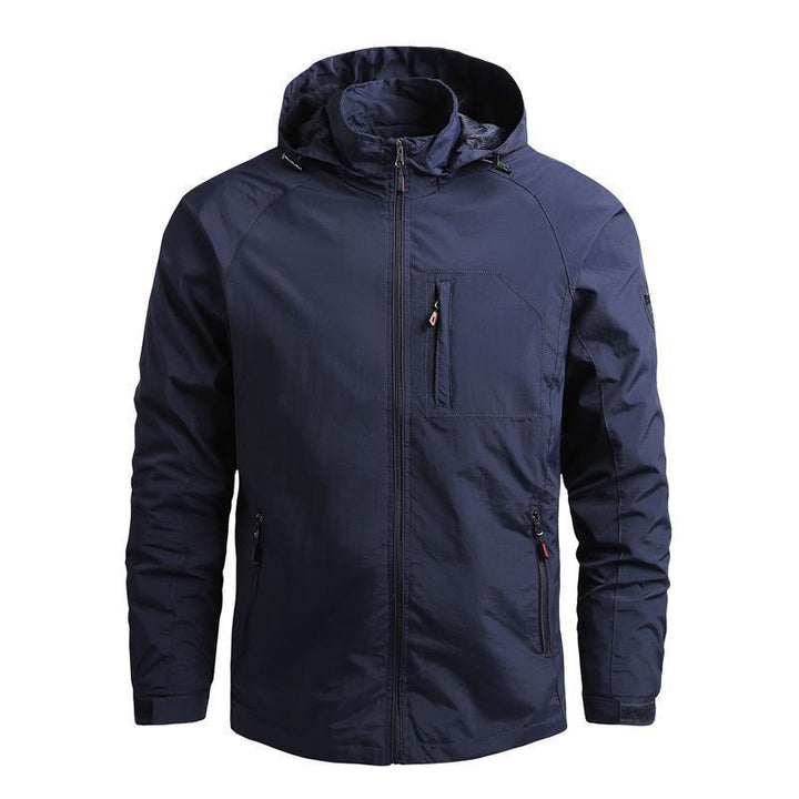 Herren Leichte Funktionsjacke mit abnehmbarer Kapuze Drune