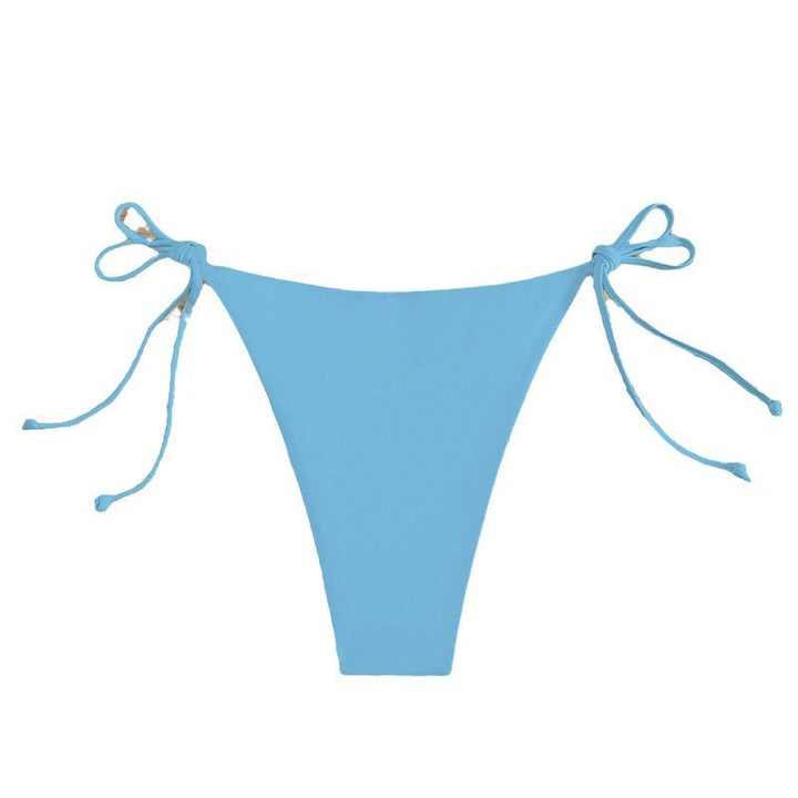 Damen Hochgeschnittenes Bikini-Unterteil mit verstellbaren Bindebändern Drune