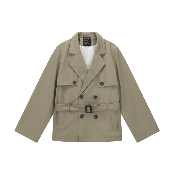 Damen Doppelreihiger Trenchcoat Drune