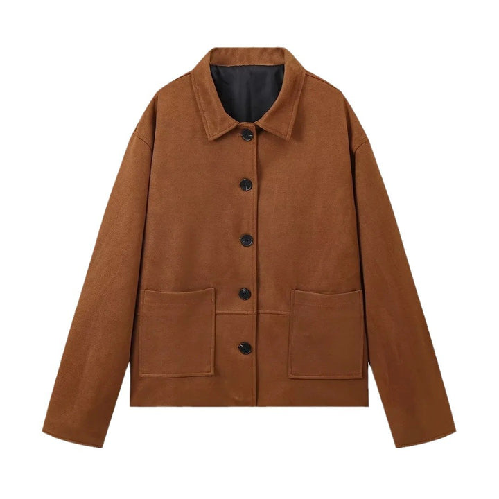 Damen trendige Utility-Jacke aus hochwertigem Material mit praktischen Taschen Drune