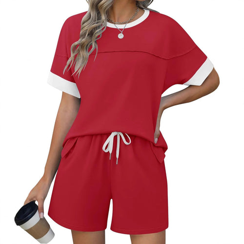 Damen lässiges Sport-Outfit mit elastischem Bund und praktischen Taschen Drune
