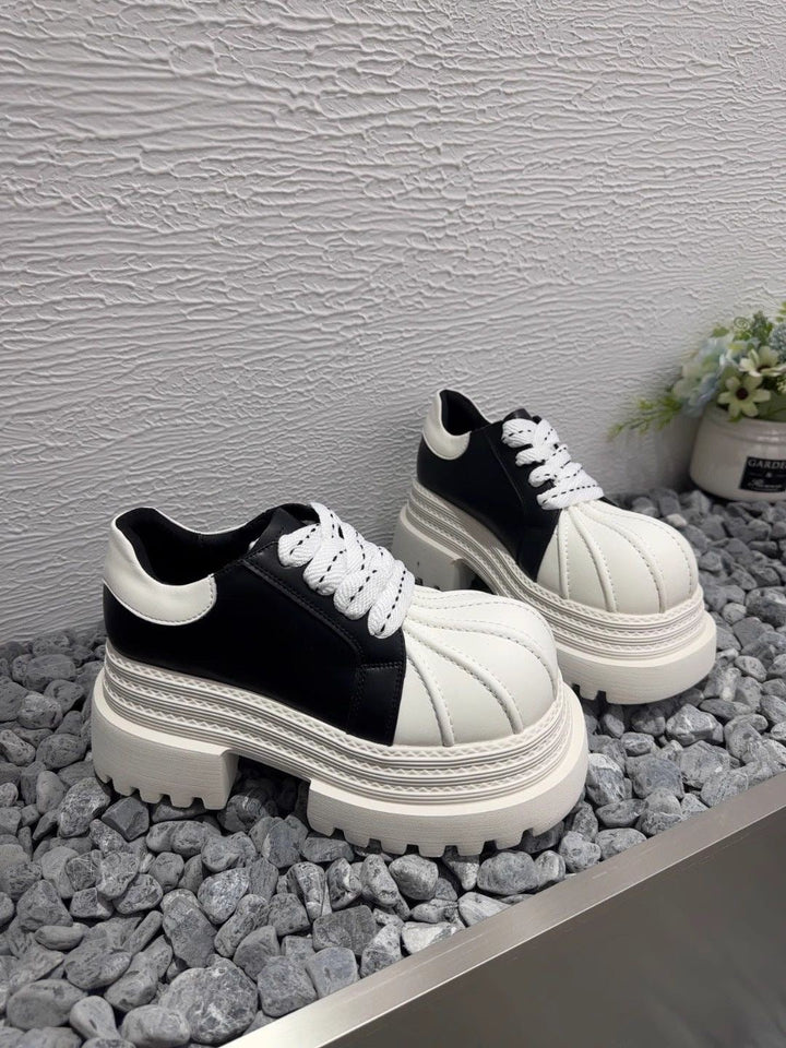 Damen Modische Chunky Sneakers mit robuster Plateau-Sohle Drune
