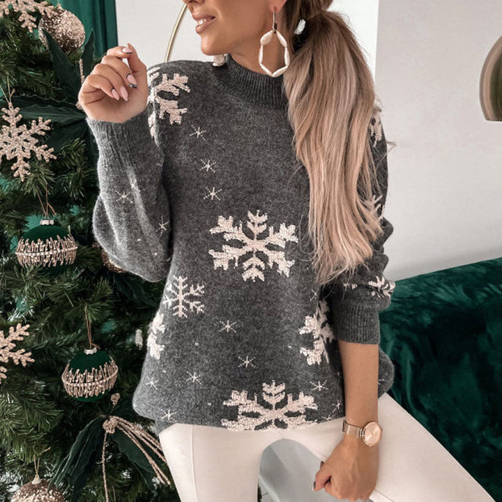Drune | Weihnachtlicher Strickpullover Mit Rentiermuster