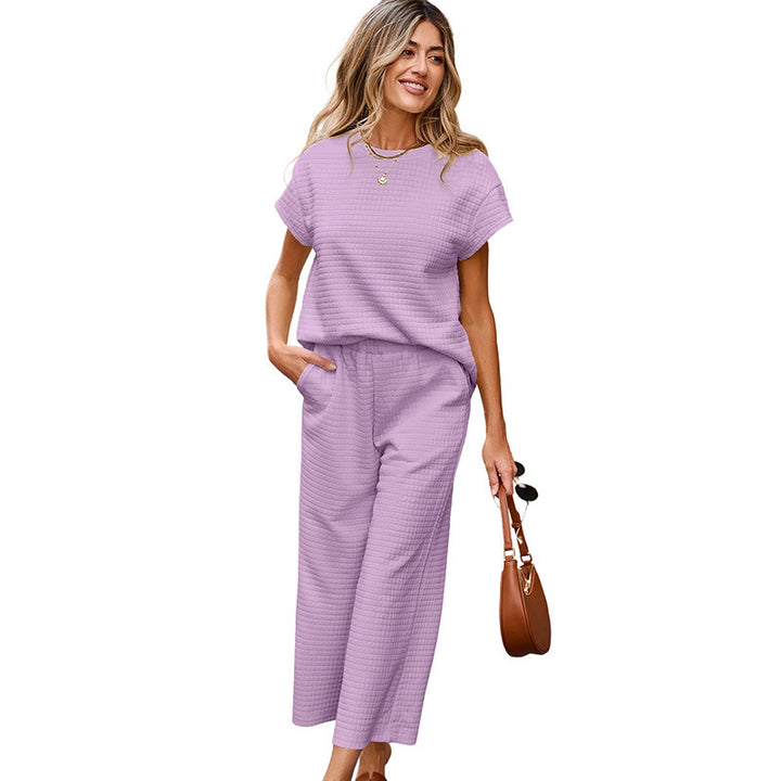 Damen Kombi-Outfit aus hochwertigem Stoff mit integriertem Gummibund und modischen Weiten Drune