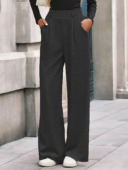 Damen weite Palazzo-Hosen mit elegantem Bund Drune