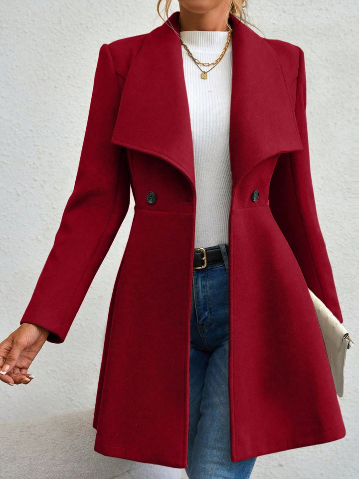 Damen Trendige Finelapel-Manteljacke Drune