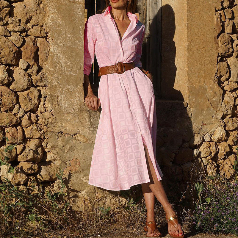 Damen Hemdkleid Drune