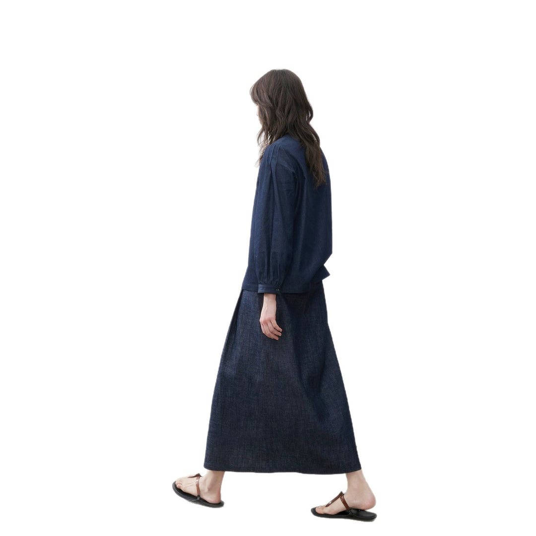 Damen Elegante und lässige Denimbluse Drune