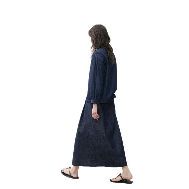 Damen Elegante und lässige Denimbluse Drune