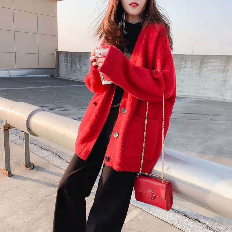 Damen Modische Strickjacke mit weichem Material und innovativem Schnitt Drune