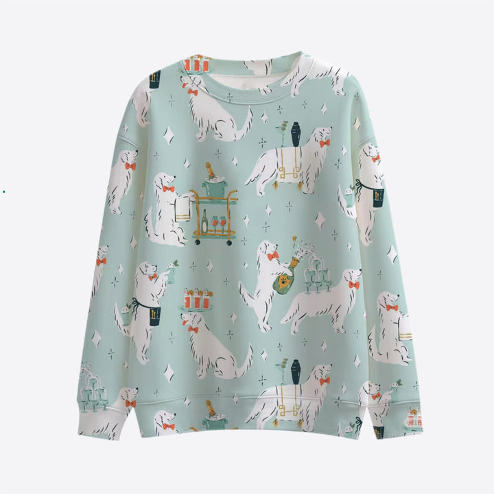 Damen Lustiger Sweatshirt mit einzigartigem Tiermotiv Drune