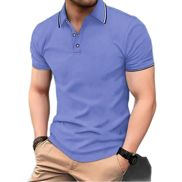 Herren Poloshirt mit modernem Kragen und sportlichem Schnitt Drune