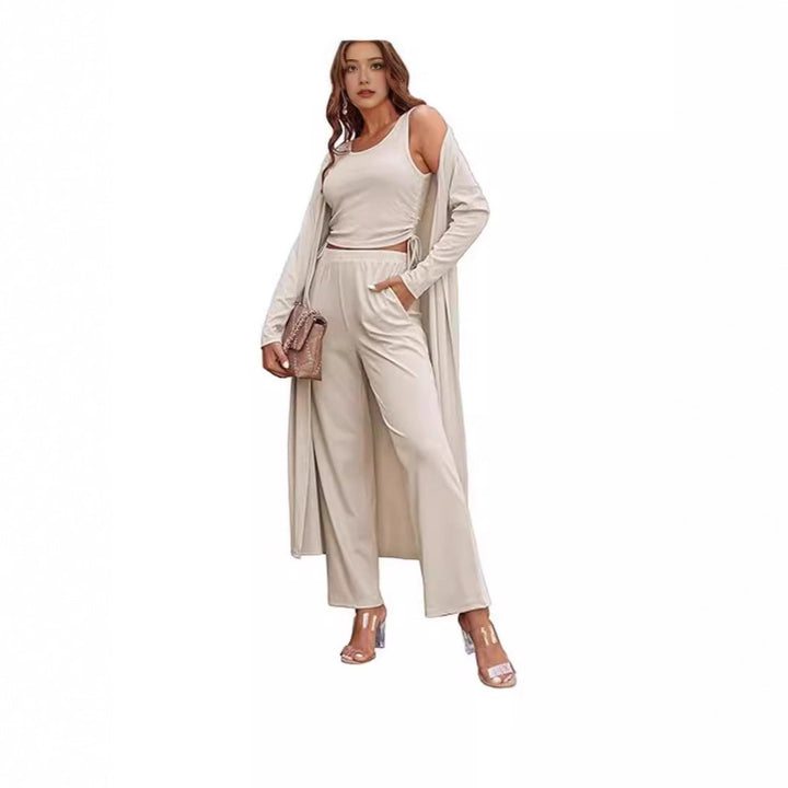 Damen elegantes und lässiges Zweiteiler-Set Drune