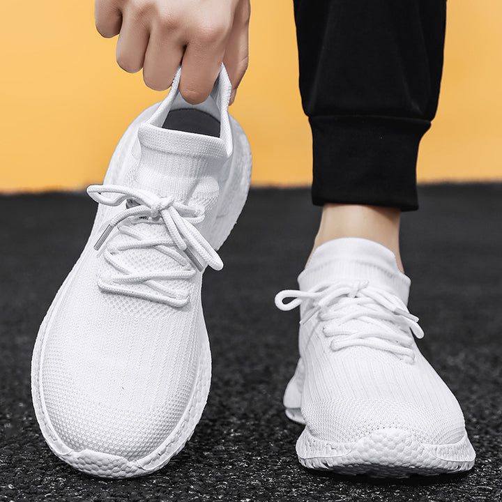 Unisex nahtloser Strick‑Sock‑Sneaker mit gepolsterter Hohlkammer‑Zwischensohle und griffiger Wabensohle Drune